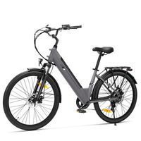bicicleta electrica touroll j2 st motor 250w 45nm bateria 5616wh autonomia 100km 7 velocidades shimano paso bajo con portaequipajes gris