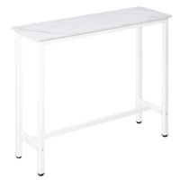 mesa de bar 120x40x100 cm blanco