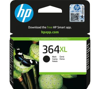HP 364XL Black Ink Cartridge, Black