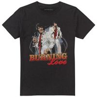 elvis presley camiseta burning love para hombre