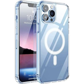 Max Power Digital Funda Compatible Magsafe para Móvil Apple iPhone 15 Pro Transparente Magnética