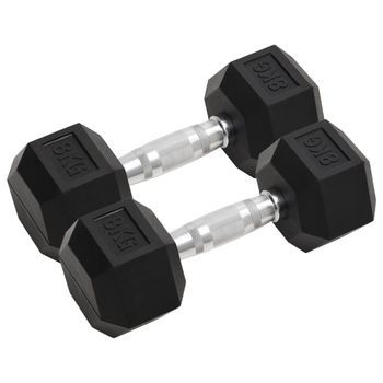 Mancuernas 2 Unidades Total Hierro Fundido 8 Kg Vidaxl