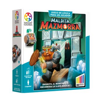 SmartGames - Maldita Mazmorra | Rompecabezas Niños Y Rompecabezas Adultos | Juegos Educativos 7 Años O Más para 1 Jugador | Juegos Niños 7 Años O Más con 80 Desafíos