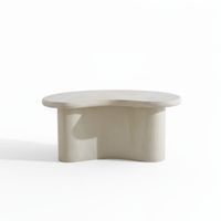 mesa de centro de microcemento 88x71cm