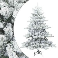 arbol de navidad  decoraciones de navidad artificial plegable cubierto de nieve 150 cm