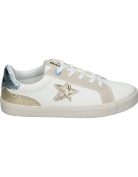 Zapatillas Para Niña Mustang Emi 81215 Blanco Y Dorado 37