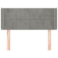 cabecero cama mueble de dormitorio de terciopelo claro 83 x 16 x 7888 cm gris m020008156