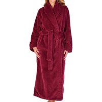 Longer Length Luxury Waffle Fleece Shawl Collar Wrap Housecoat
