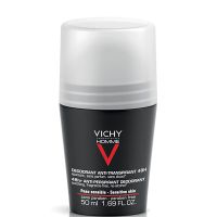 vichy homme mens deodorant for sensitive skin roll-on 50ml