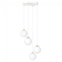 lampara colgante gala blanco 4 luces