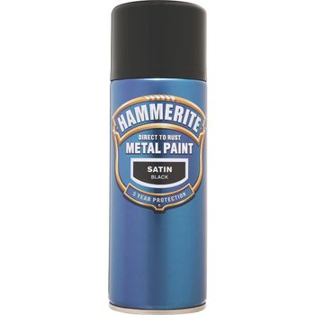 Hammerite Smoothrite 400ml Satin Black -