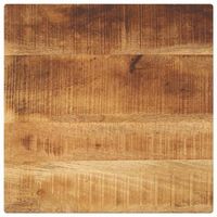 vidaxl tablero de mesa cuadrado madera maciza de mango 60x60x25 cm