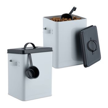 Lonchera Con Juego De Cucharas De 2 - Anthracite/white - 25x34x25.4cm