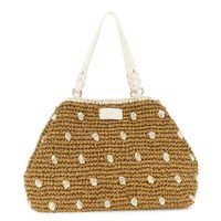 bolso bandolera de crochet tejido a mano con cierre magnetico y mosqueton leatherbutter