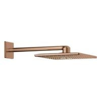 conjunto de ducha mural grohe rainshower smartactive 310 cube 430 mm 2 chorros bronze 26479dl0