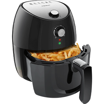 Aigostar Hayden Pro - Freidora de aire sin aceite, 1500W, cesta antiadherente extraíble, temporizador, apagado automático. Libre de BPA. Diseño exclusivo.