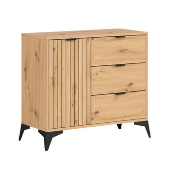 Bufé 1 puerta 3 cajones tableros de aglomerado laminados madera