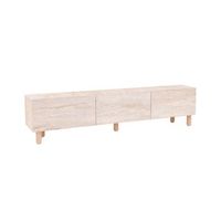 soporte de tv de madera alvin - 180 x 31 x 42 cm - beige