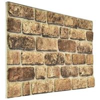 paneles de pared 10 uds 100 x 50 cm arena oscura espuma eps vidaxl