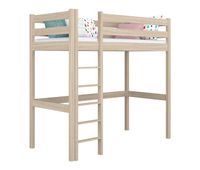 cama alta de roble n05 roble blanqueado
