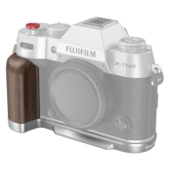 Empuñadura De Madera En Forma De L Smallrig 4735 Para Fujifilm X-t50, Color Plata