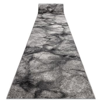 Alfombra De Pasillo Silver Marble Mármol - Gris 100cm 100x150 Cm