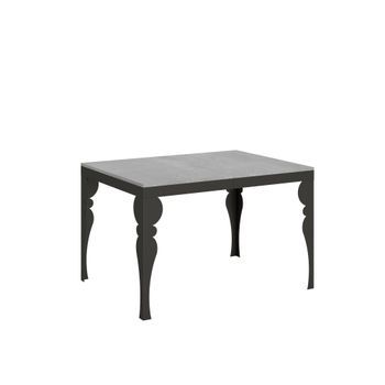 Mesa Extensible 90x120/380 Cm Paxon Evolution Cemento Estructura Antracita