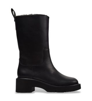 Camper para mujer. K400843-001 Botas altas de piel Milah negro (40), 3 a 5cm, Ninguno, Casual