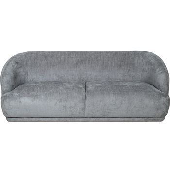 Sofa 3 Plazas Tela Gris