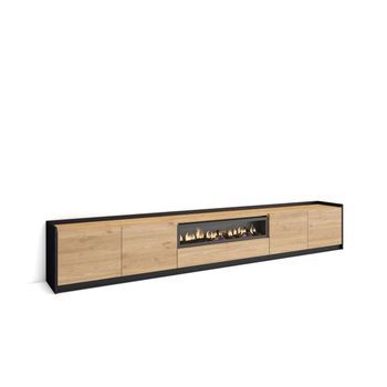 Mueble Tv Cútar-02 Con Chimenea Eléctrica Para Salón