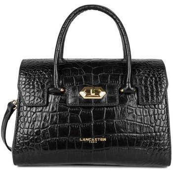 LANCASTER Bolso de mano Bolso de mano con solapa y cierre Exo S Negro para mujer