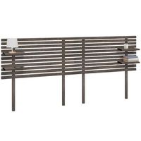 dhome cabecero con estantes de madera reciclada dm colgante pared estilo palet japones con patas dual dividido en 2 piezas cama 210220 vintage nordico 290cm dual roble amazonas