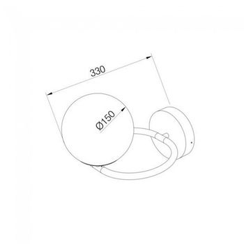 Aplique de pared sphere