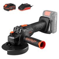 dnipro-m amoladora angular inalambrica 20v brushless 125mm 6 velocidades hasta 9000 rpm arranque suave bateria 4ah  cargador r dga-202sbc