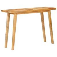 mesa de comedor natural 100 x 35 x 75 cm madera de mango maciza vidaxl