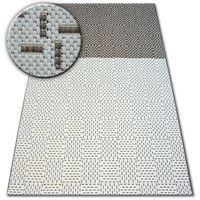 alfombra de cuerda sisal flat 48722608 bicolor cremamarron 200x290 cm
