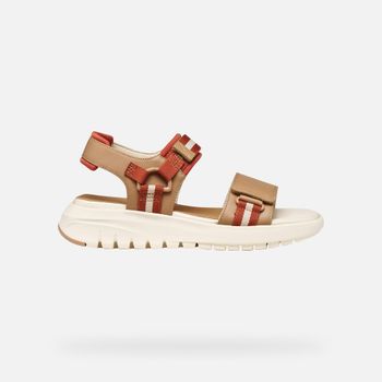 GEOX Flextride S Mujer Beige/teja