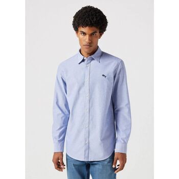 Wrangler Camisa manga larga 112350481 LS SHIRT-OXFORD BLUE para hombre