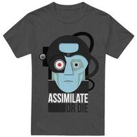 star trek camiseta assimilate or die para mujer