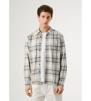 pepe jeans para hombre pm3090829 camisa clue gris m casual algodon manga larga