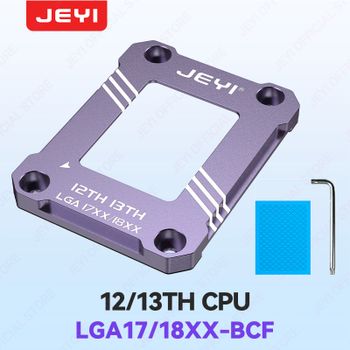 JEYI Marco corrector de flexión de CPU de 12 a 15 a generación, hebilla correctora de flexión de enchufe LGA 1700 para CPUs Alder Lake con pasta térmica