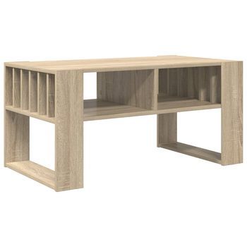 Mesa De Café Roble Sonoma 92 X 49,5 X 45 Cm Vidaxl