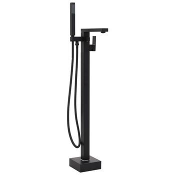 Grifo Para Bañera De Pie Acero Inoxidable Negro 90 Cm Vidaxl