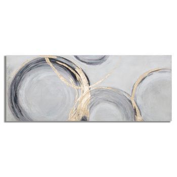 Pintura Sobre Lienzo Multicolor Abstracto Cm 150x3,8x60