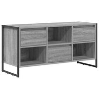 mueble de tv  mueble de salon  gabinete de tv con cajon gris sonoma 100 x 36 x 495 cm