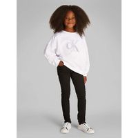 calvin klein jeans polar metallic ck ls cn sweatshirt para nina
