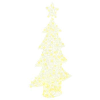 Árbol De Navidad 160 Led Blanco Cálido 150 Cm Acrílico Vidaxl