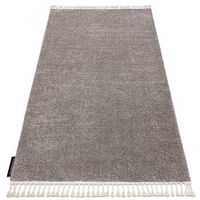 alfombra berber 9000 marron franjas bereber marroqui shaggy 200x290 cm