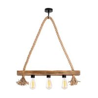 lampara de techo erebos-105-av madera madera 60x9x60 cm