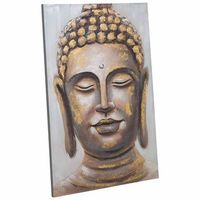 cuadro pintado a mano con relieve oro